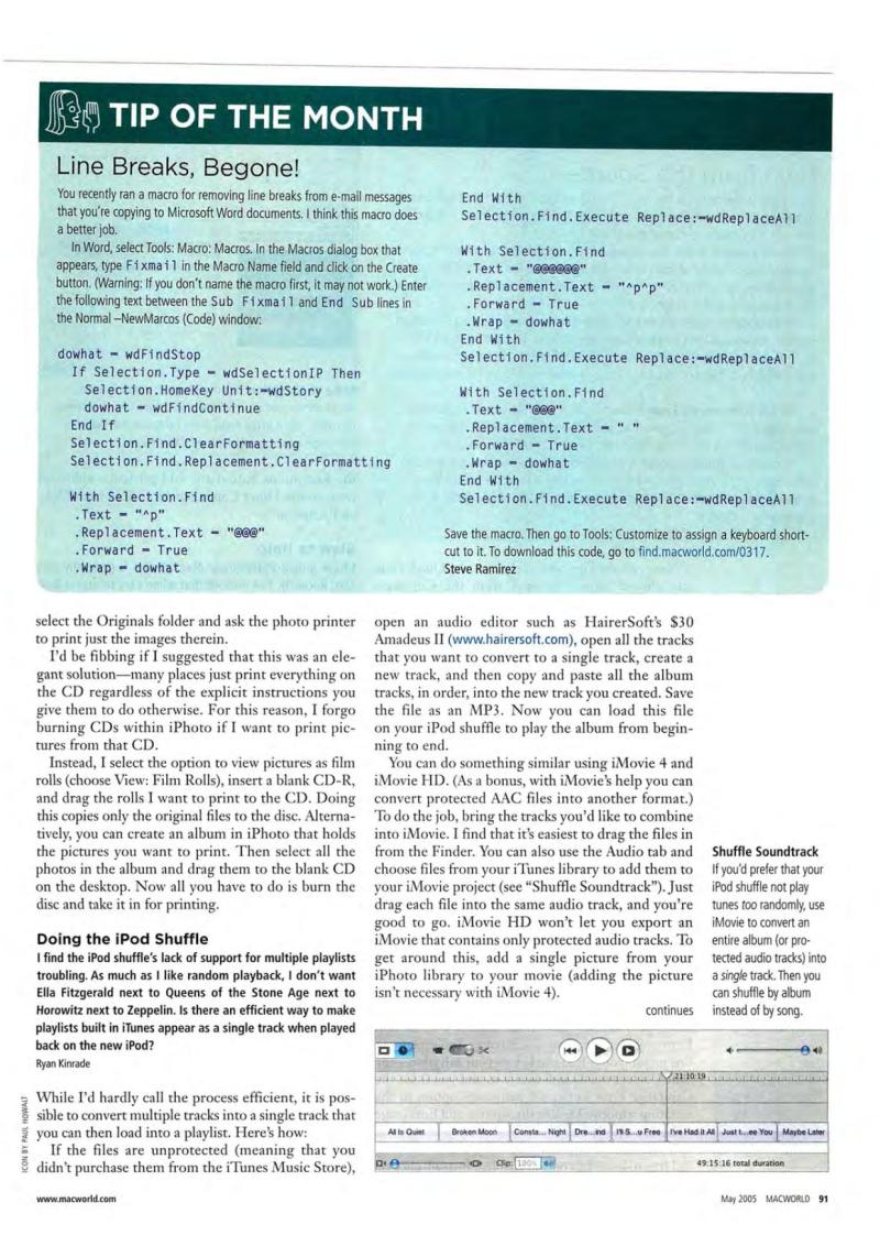 MacWorld0505May2005 — page 93