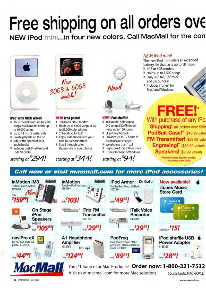 MacWorld0505May2005 — page 98