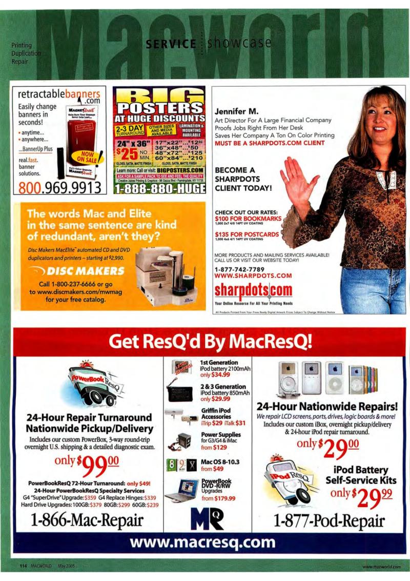 MacWorld0505May2005 — page 124