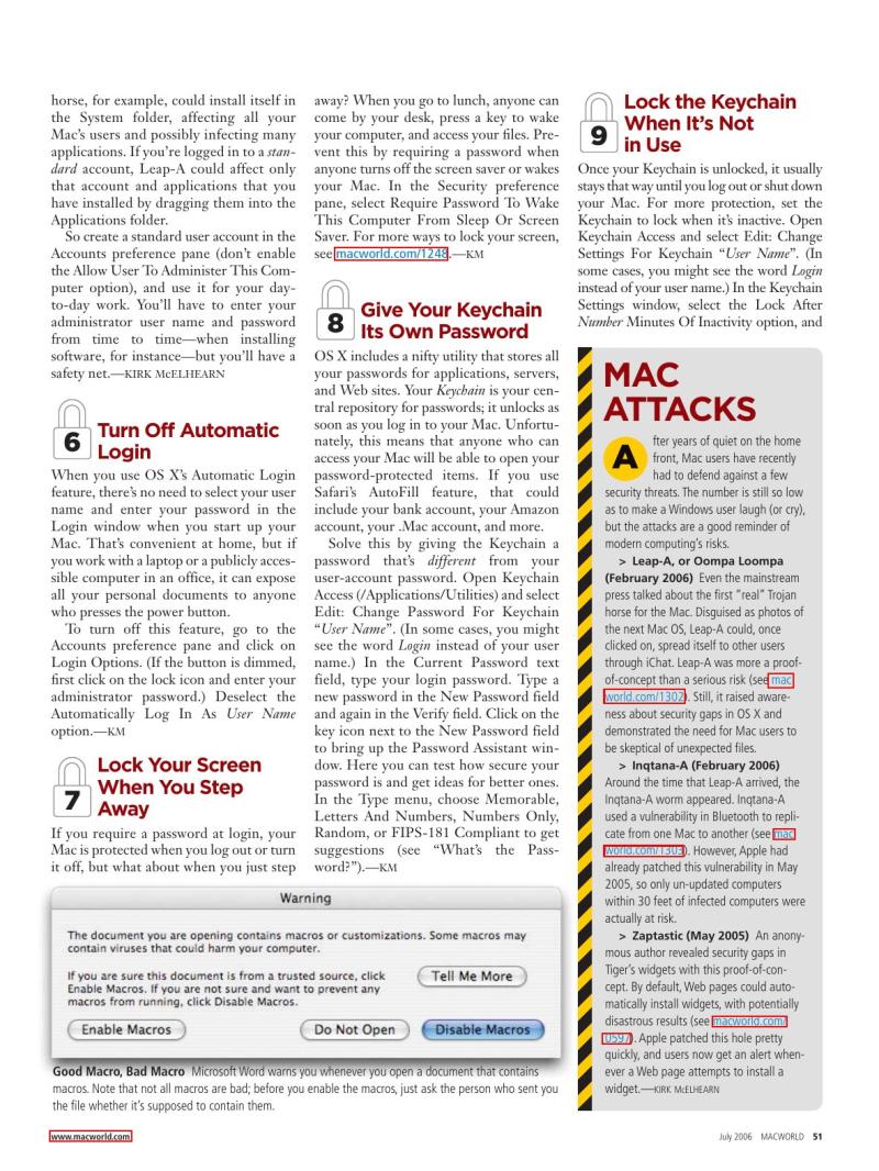 MacWorld0607July2006 — page 38