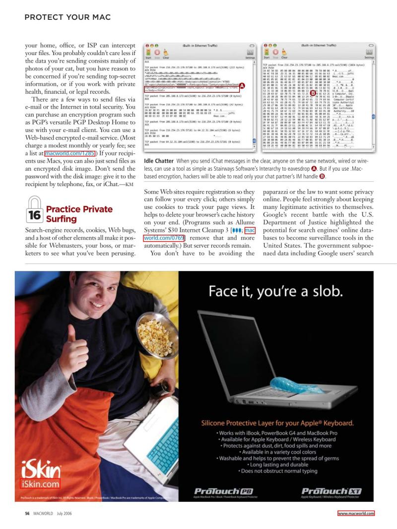 MacWorld0607July2006 — page 43