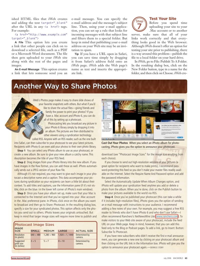 MacWorld0607July2006 — page 50