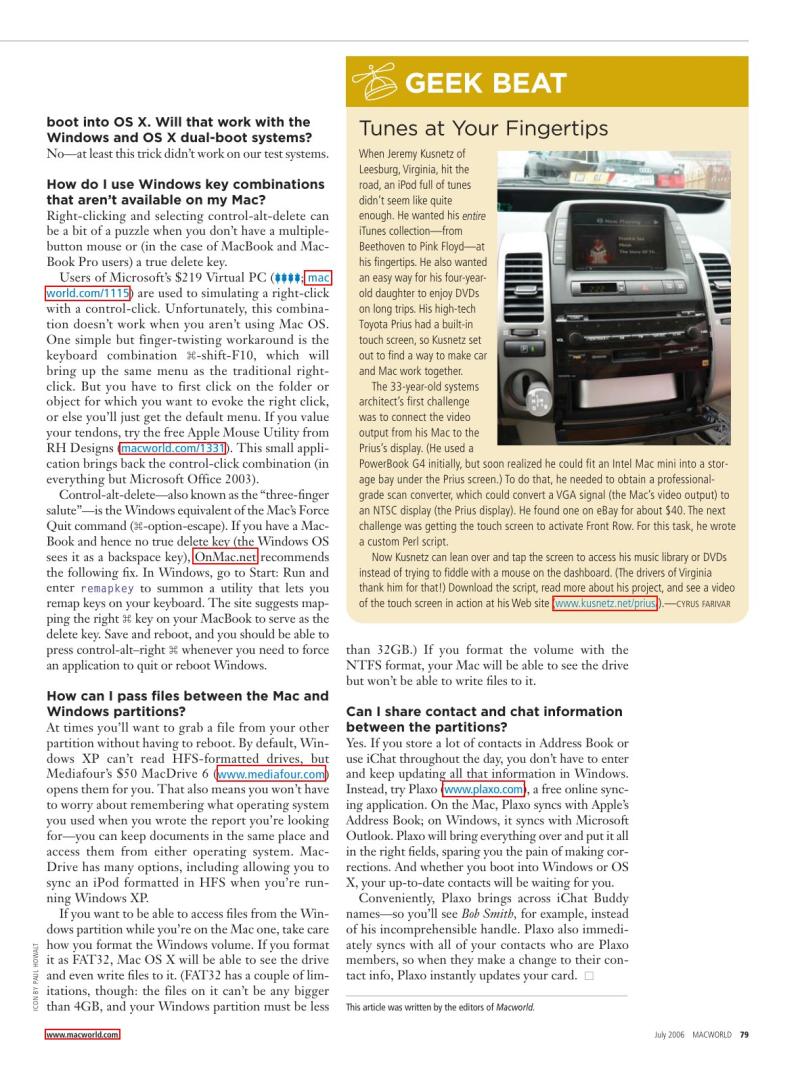 MacWorld0607July2006 — page 64