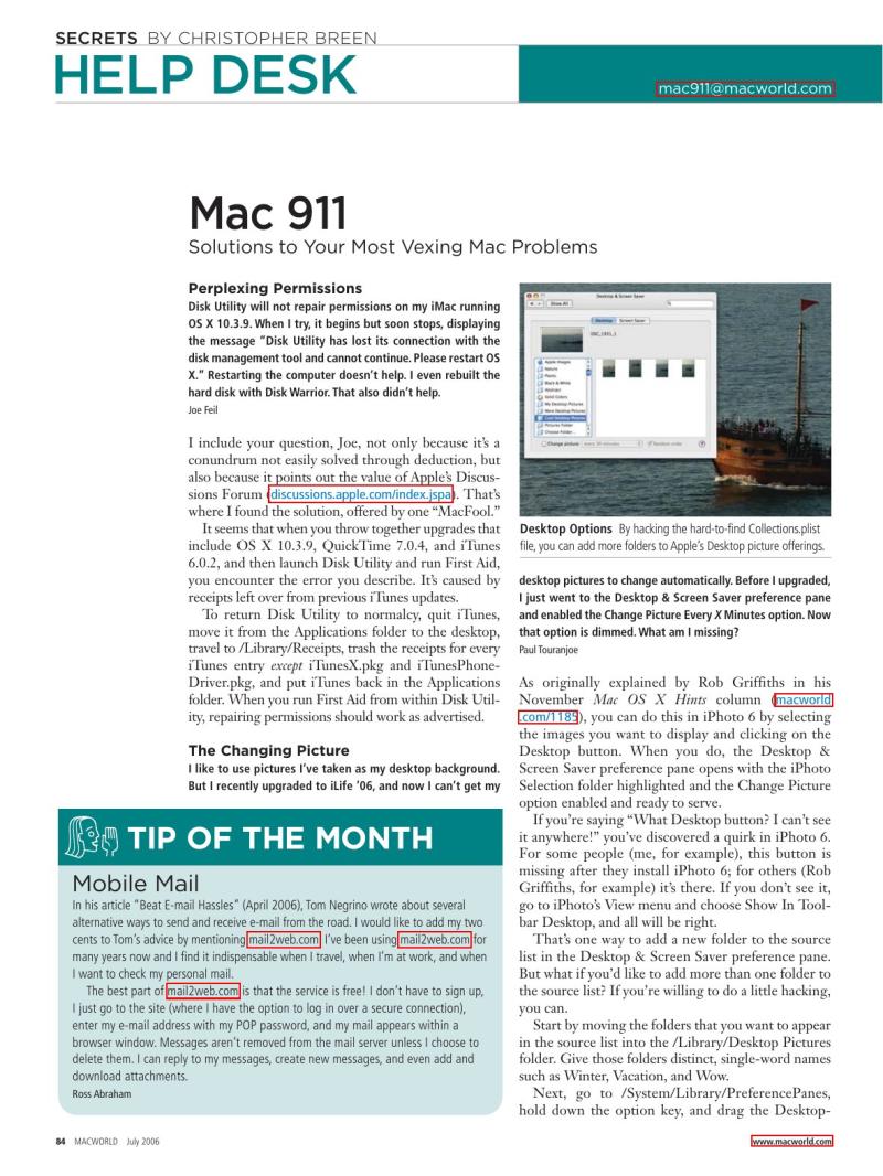 MacWorld0607July2006 — page 68