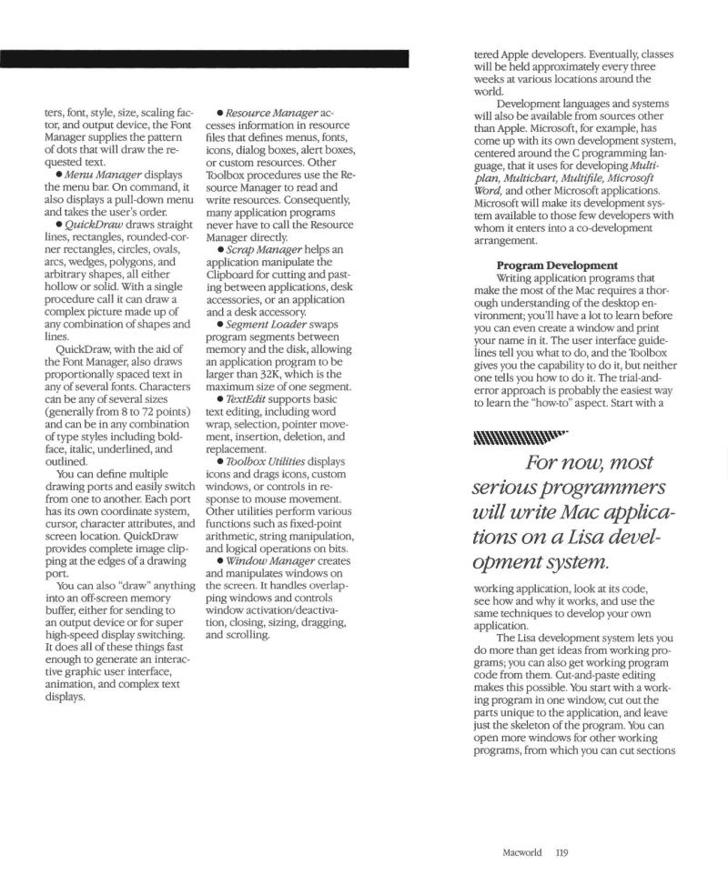 MacWorld8404April1984Premier — page 121
