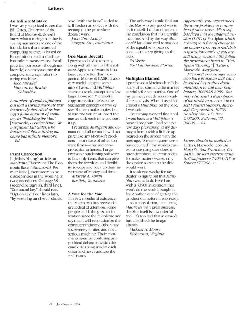 MacWorld8407JulyAugust1984 — page 18