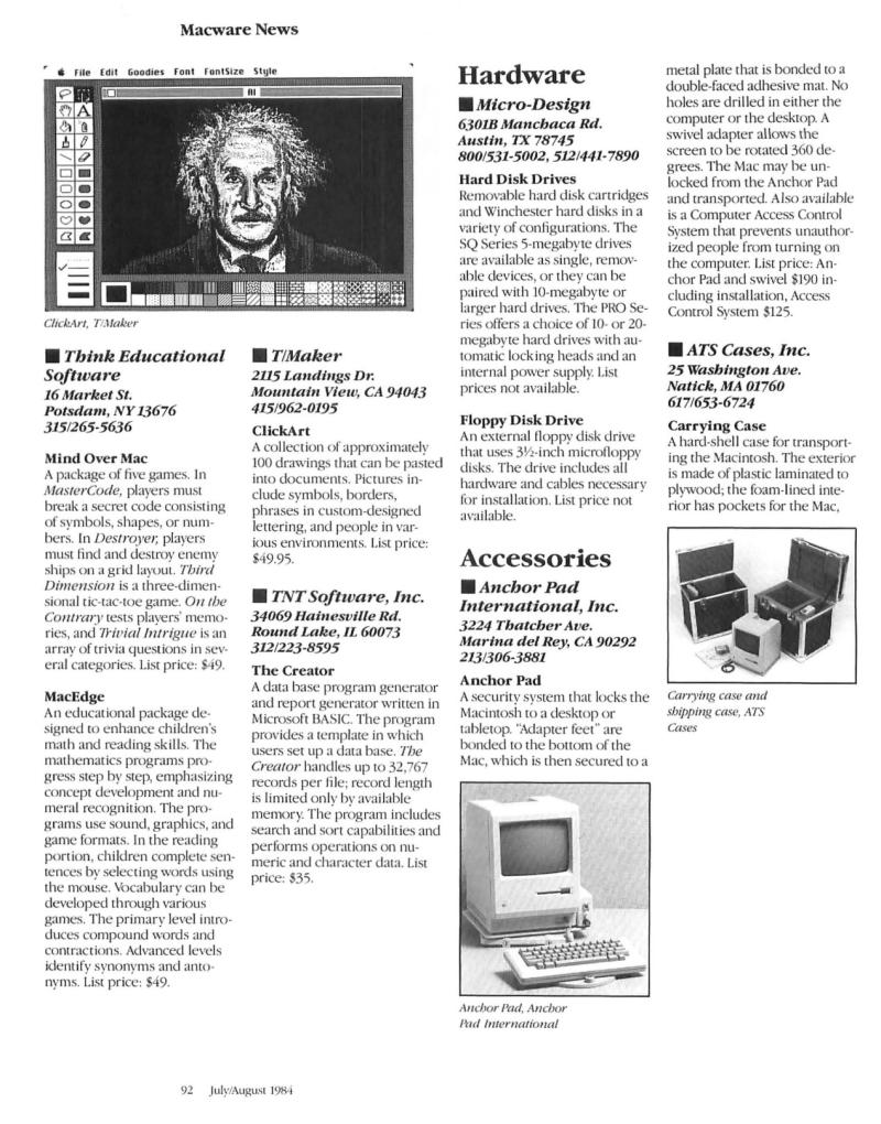 MacWorld8407JulyAugust1984 — page 90