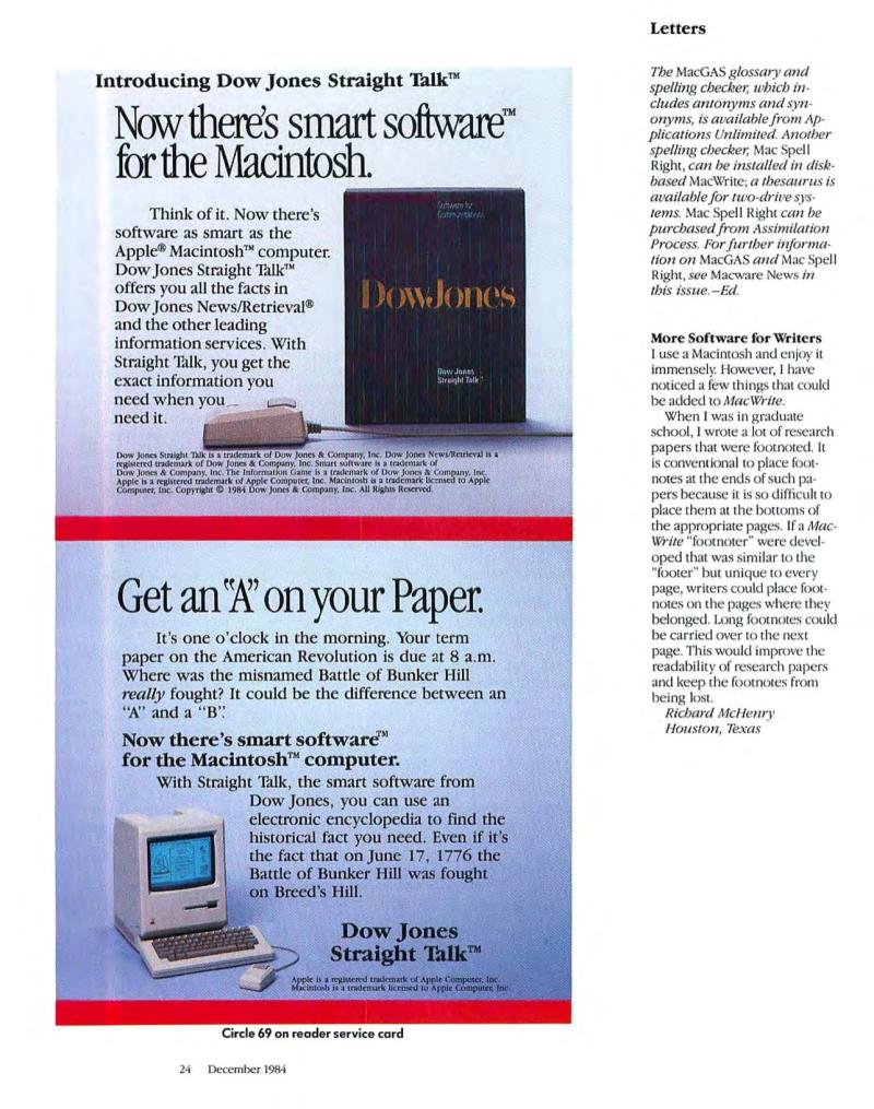 MacWorld8412December1984 — page 26