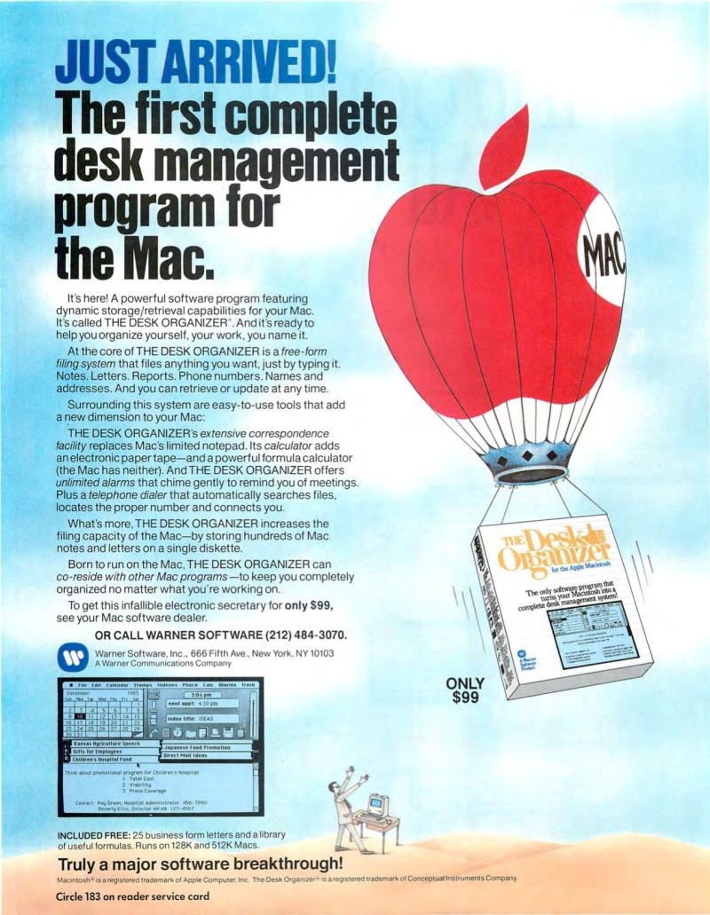 MacWorld8505May1985 — page 7