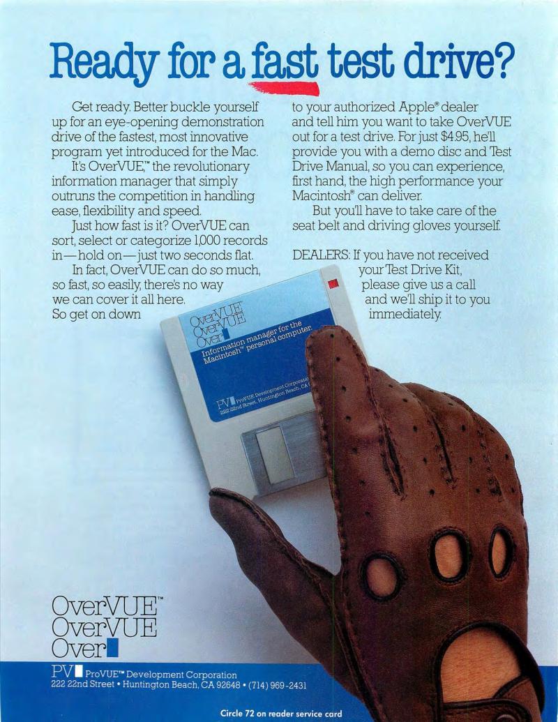 MacWorld8505May1985 — page 10