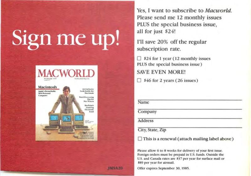 MacWorld8505May1985 — page 23