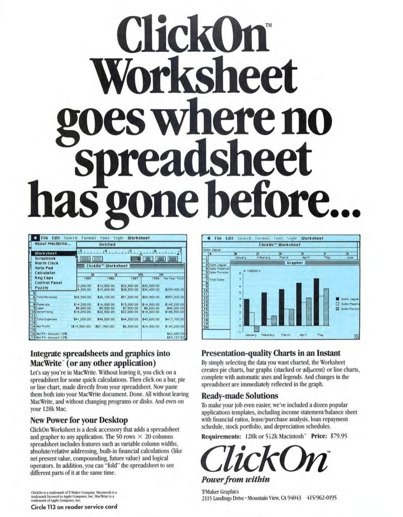 MacWorld8505May1985 — page 29