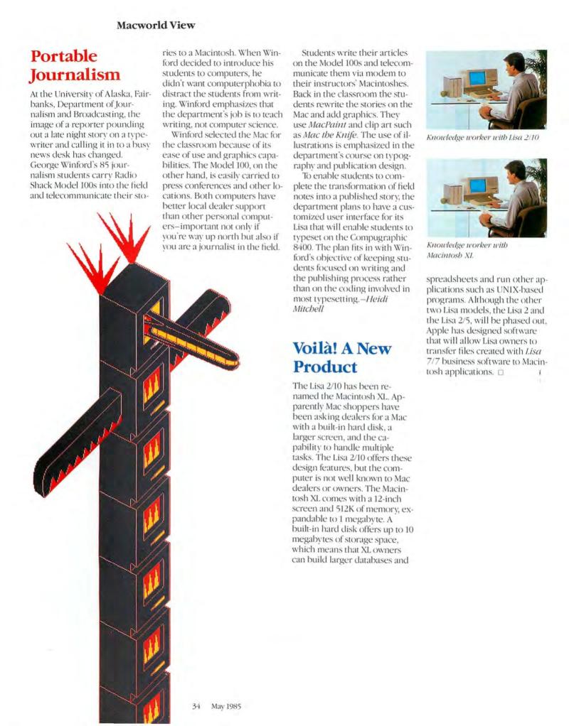 MacWorld8505May1985 — page 38