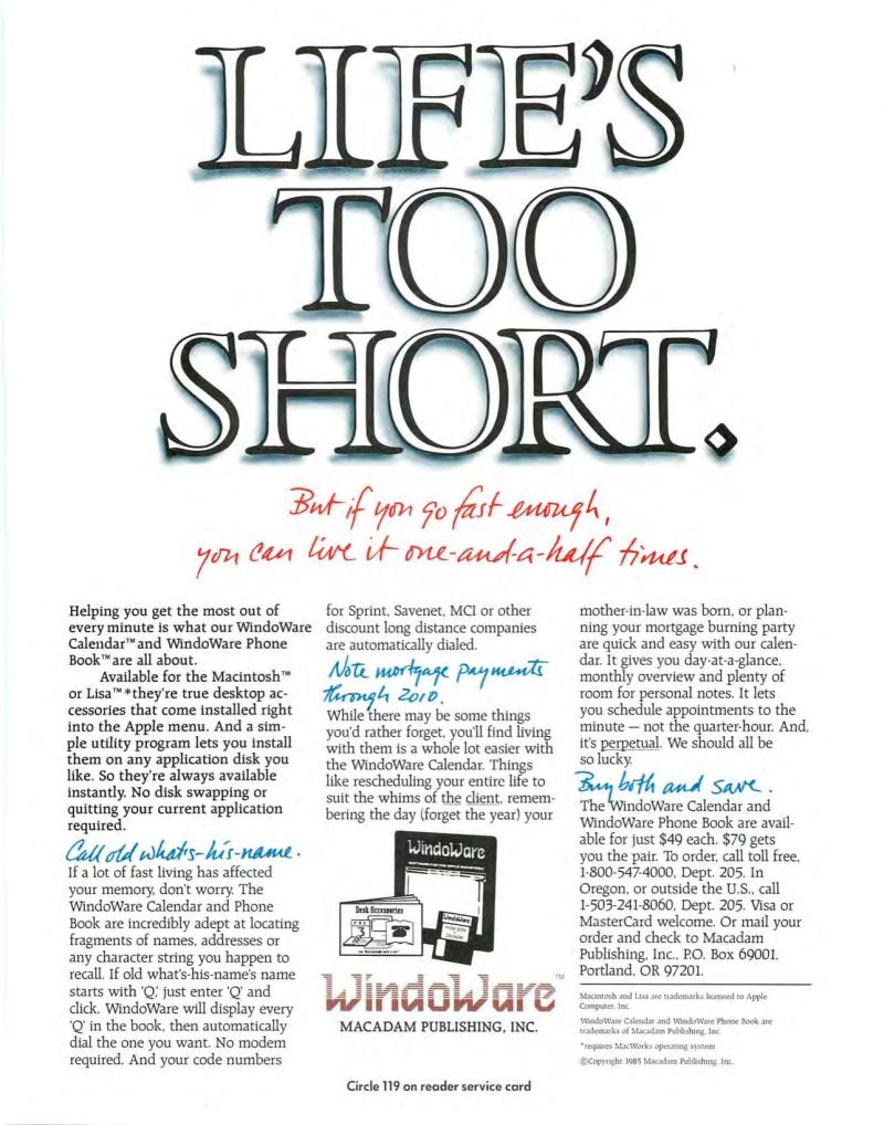 MacWorld8505May1985 — page 42