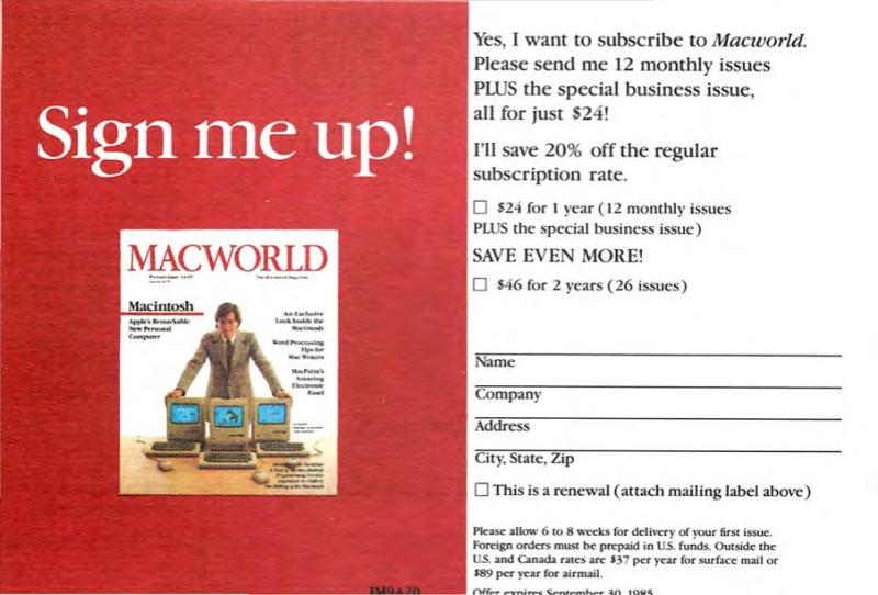 MacWorld8505May1985 — page 71