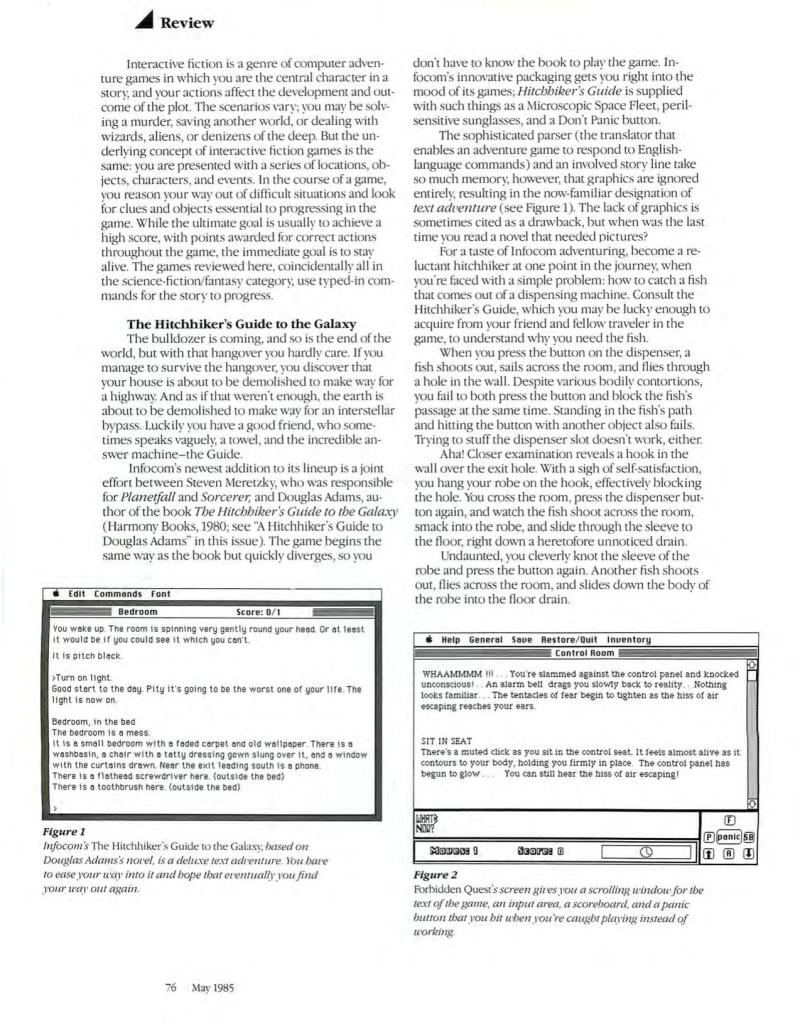 MacWorld8505May1985 — page 84
