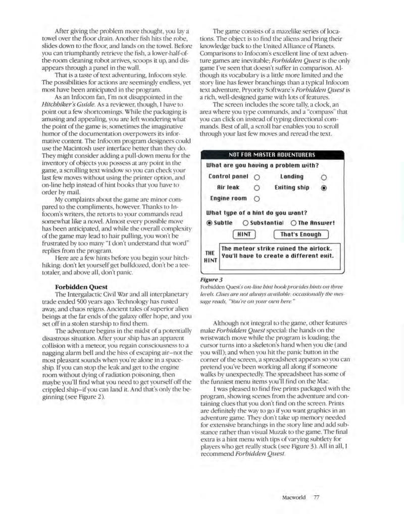 MacWorld8505May1985 — page 85