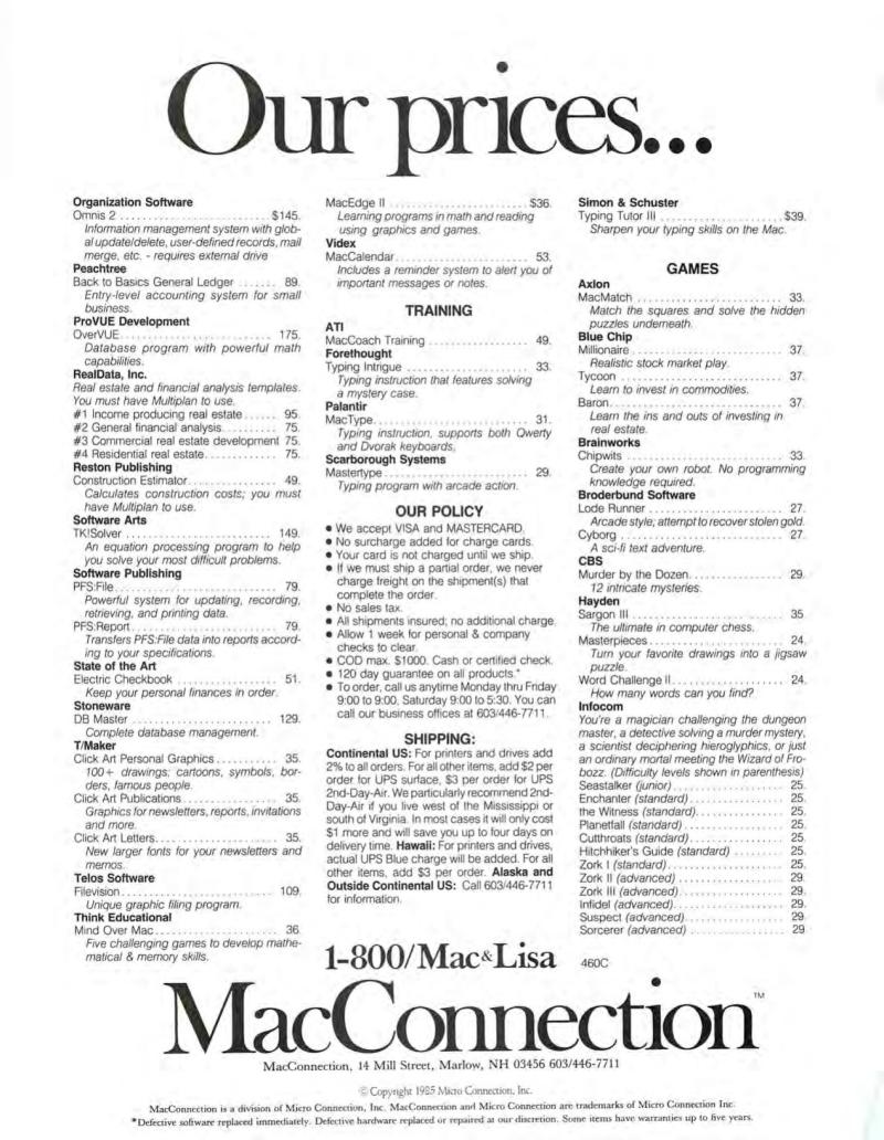 MacWorld8505May1985 — page 91