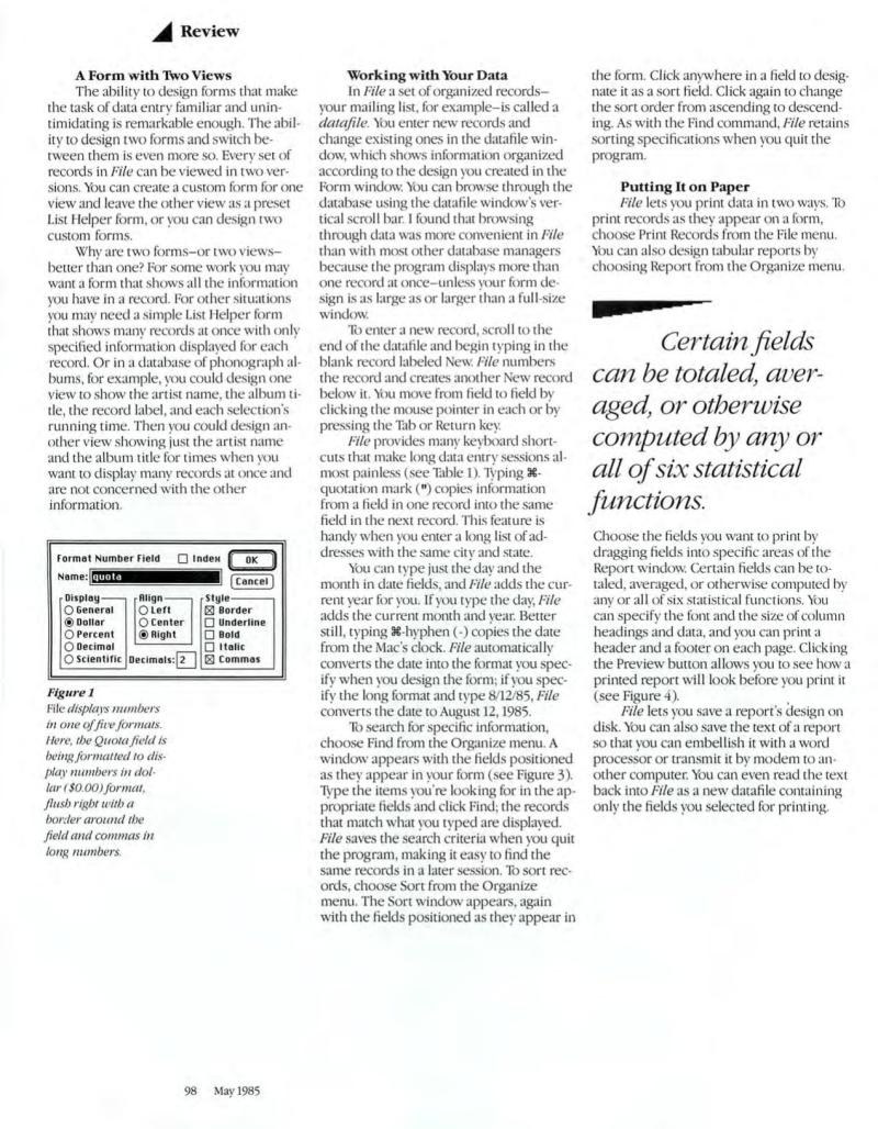 MacWorld8505May1985 — page 106