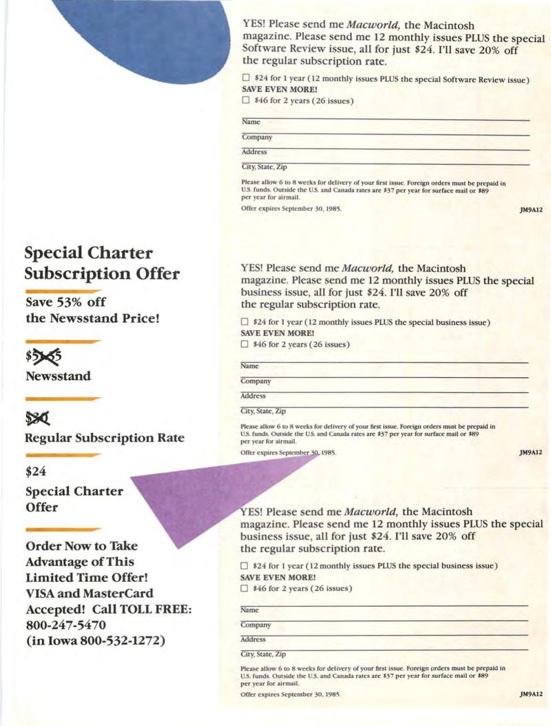 MacWorld8505May1985 — page 125