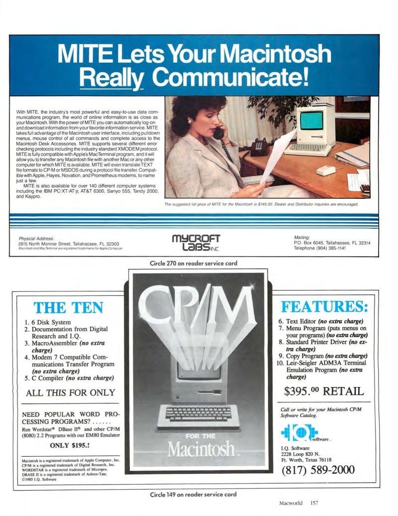 MacWorld8505May1985 — page 169