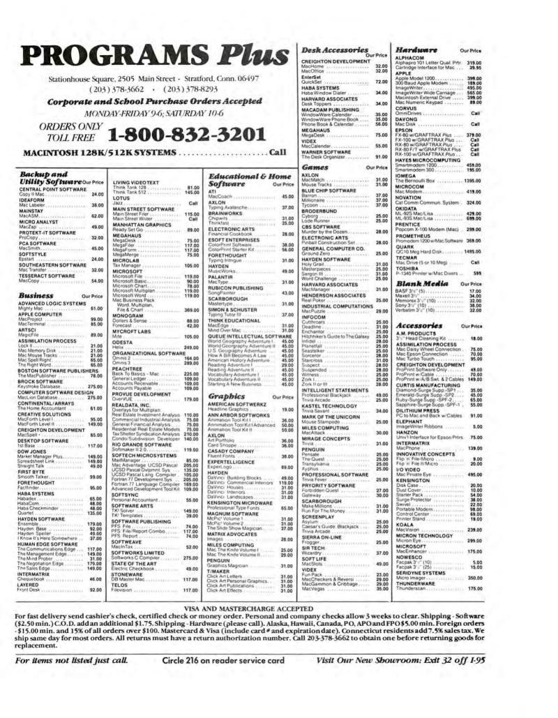 MacWorld8505May1985 — page 183