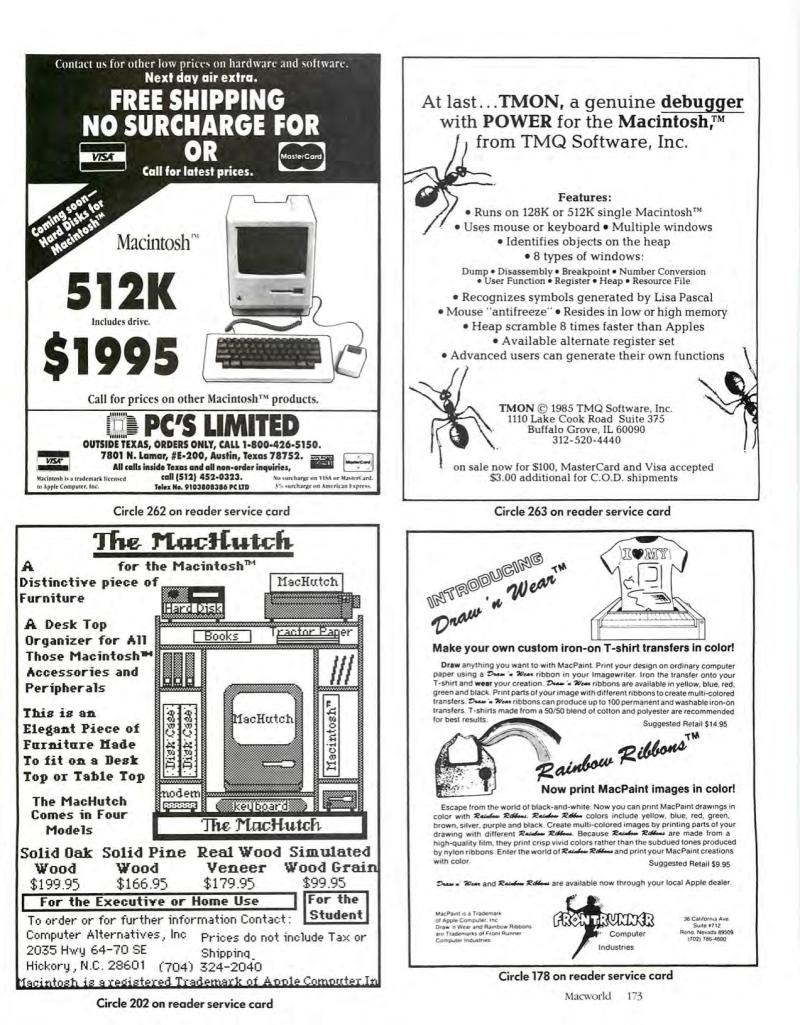 MacWorld8505May1985 — page 185