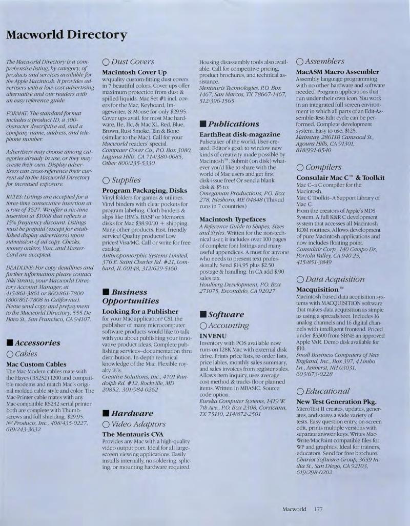 MacWorld8505May1985 — page 189