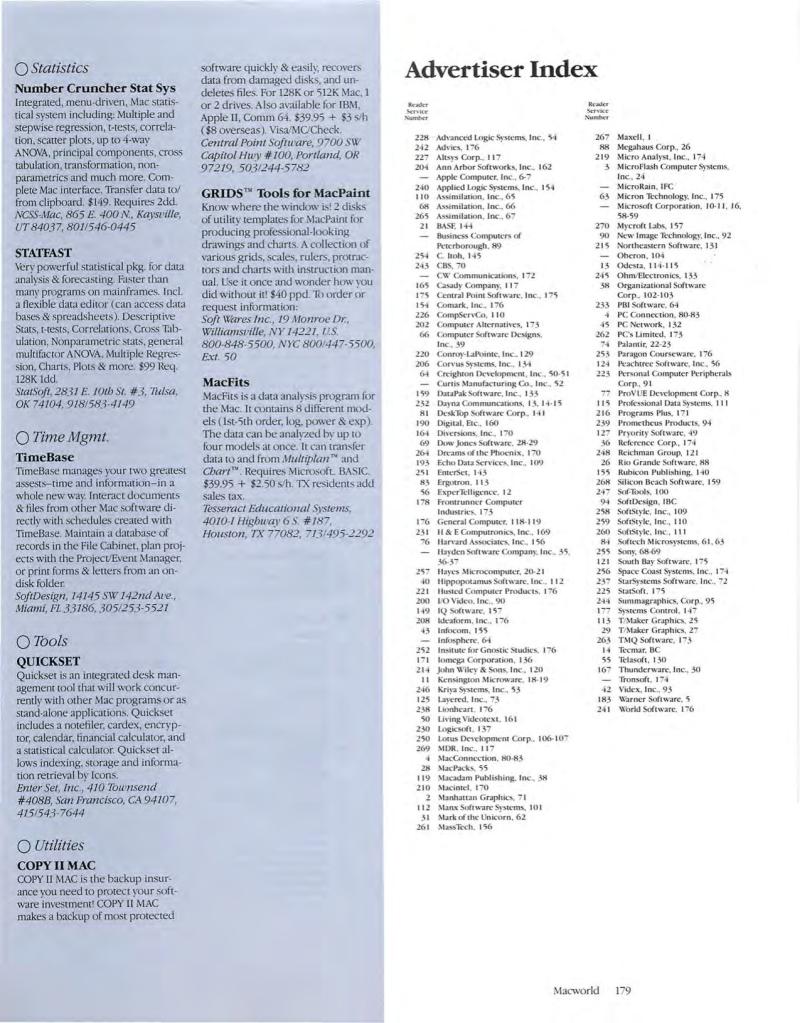 MacWorld8505May1985 — page 191