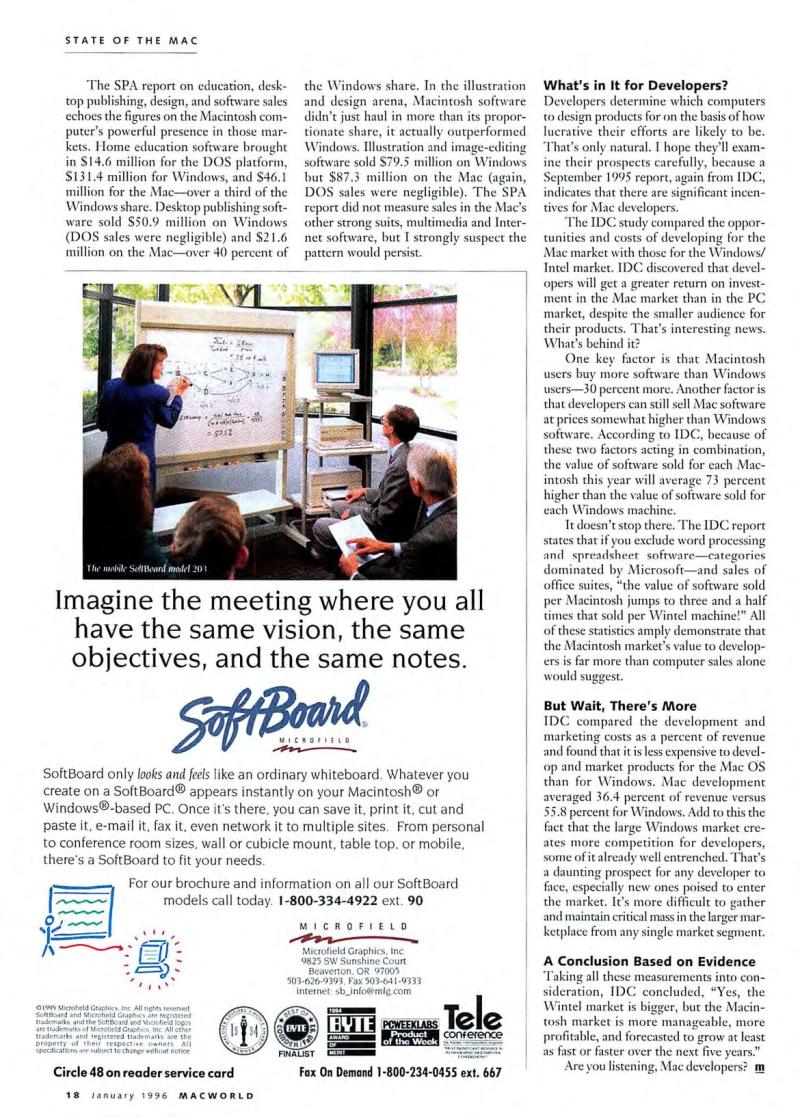 MacWorld9601January1996 — page 20