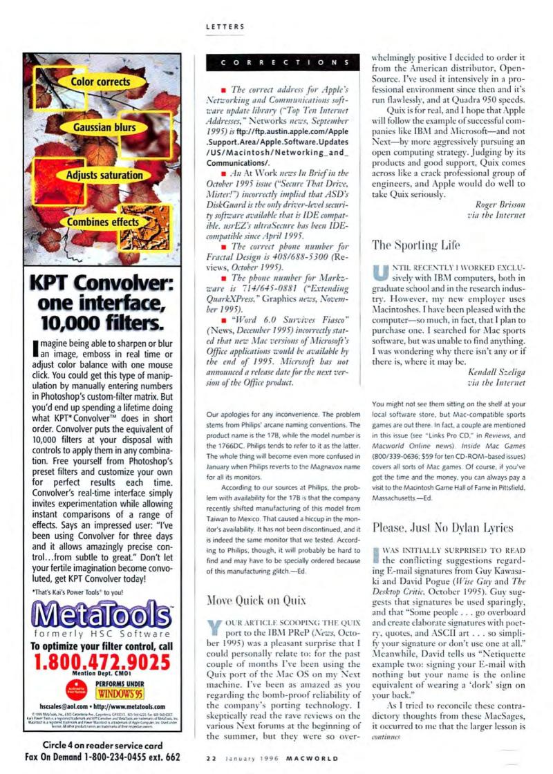 MacWorld9601January1996 — page 24