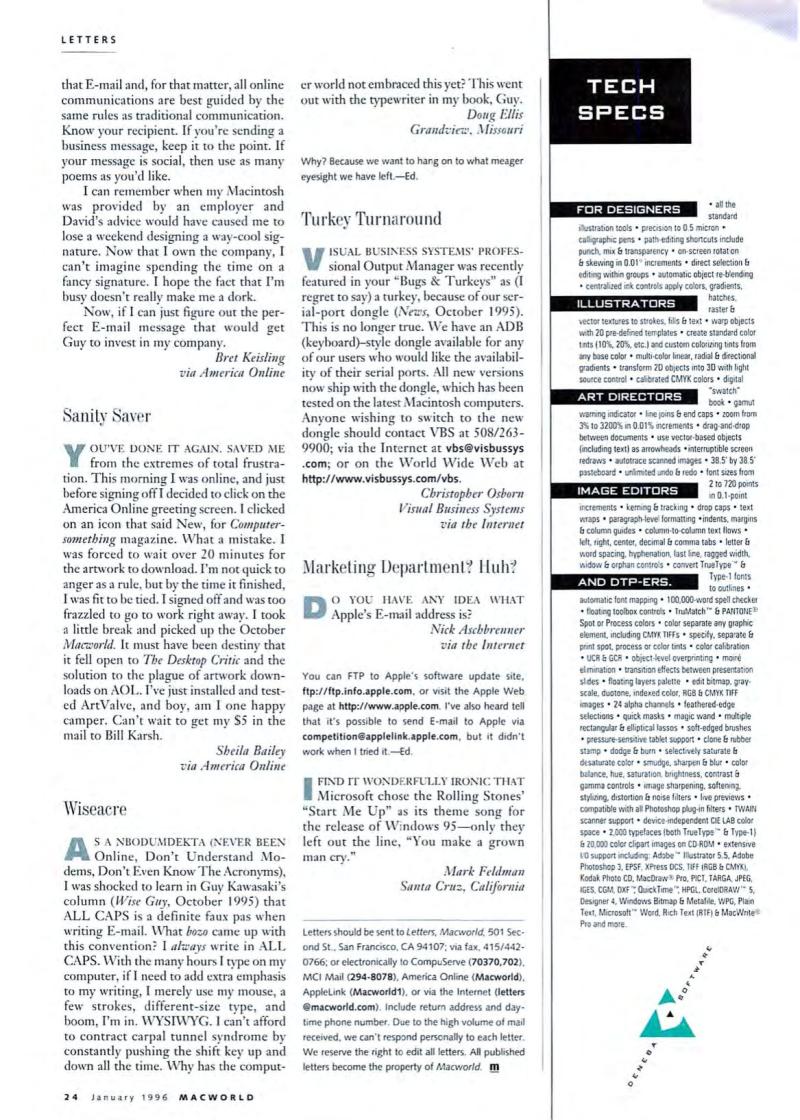 MacWorld9601January1996 — page 26