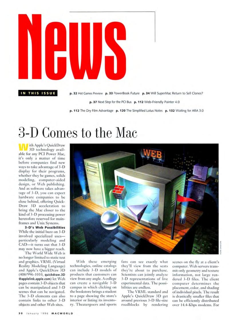 MacWorld9601January1996 — page 32