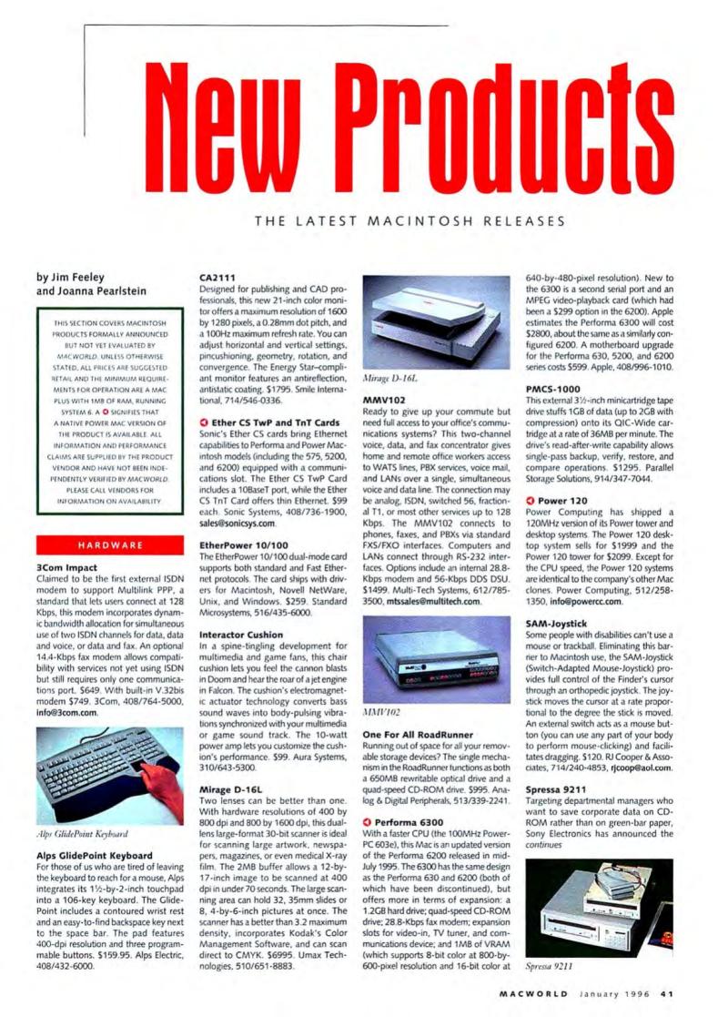 MacWorld9601January1996 — page 43