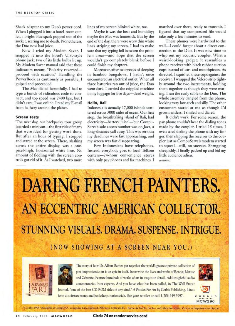 MacWorld9602February1996 — page 36