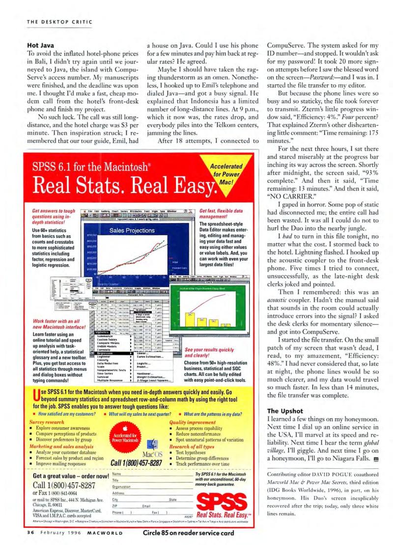 MacWorld9602February1996 — page 38
