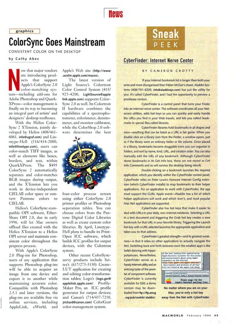 MacWorld9602February1996 — page 49