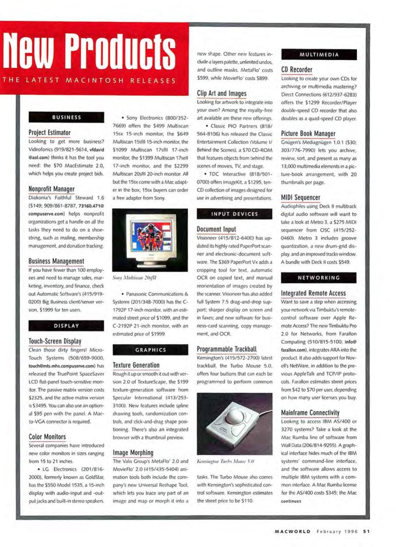 MacWorld9602February1996 — page 55