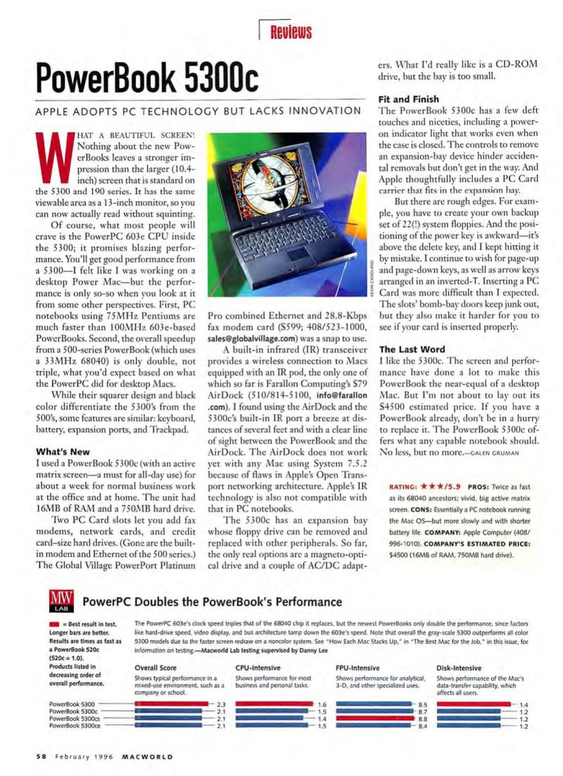 MacWorld9602February1996 — page 62