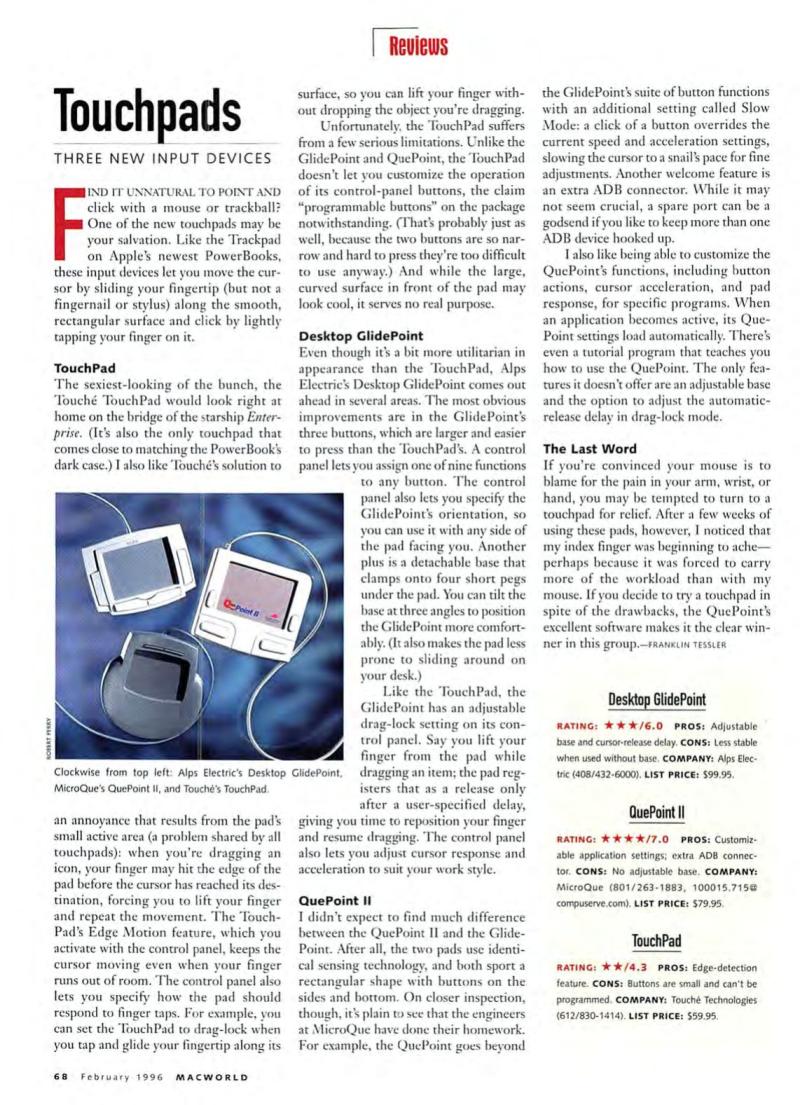 MacWorld9602February1996 — page 72