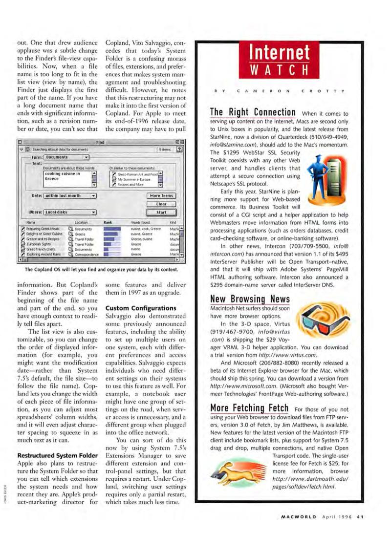 MacWorld9604April1996 — page 43