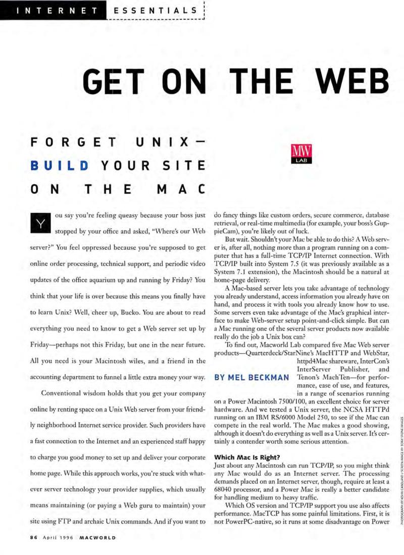 MacWorld9604April1996 — page 88