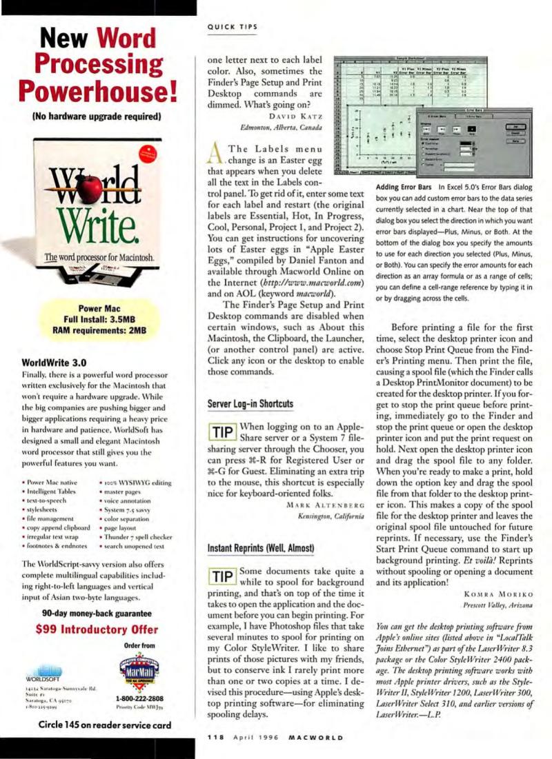 MacWorld9604April1996 — page 122