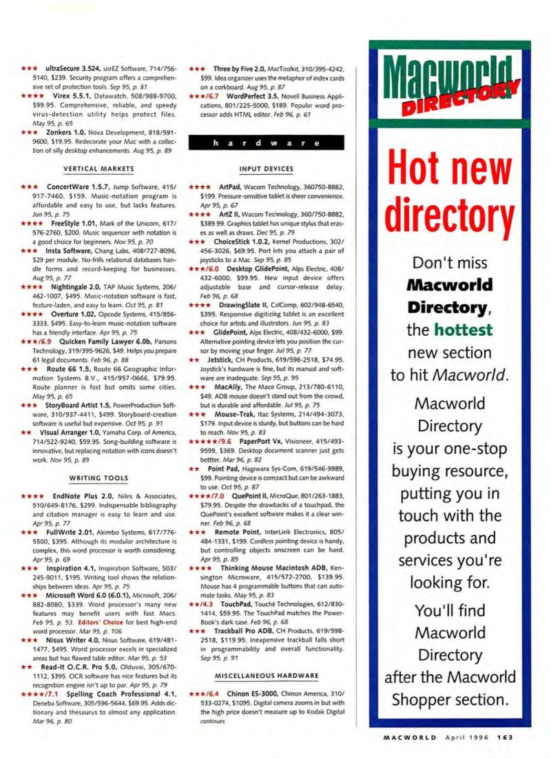 MacWorld9604April1996 — page 167