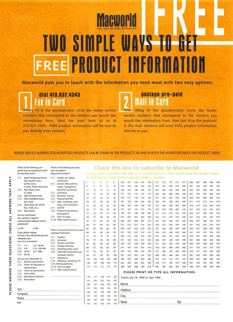 MacWorld9604April1996 — page 177