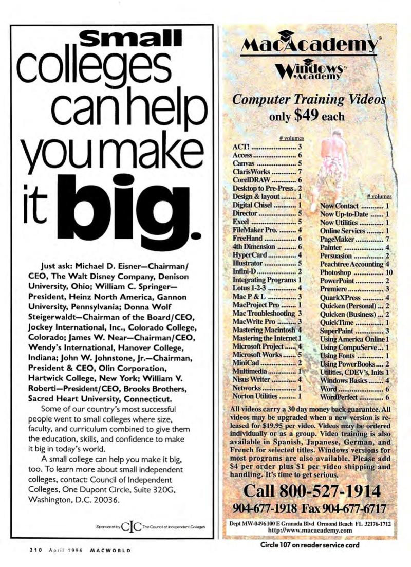 MacWorld9604April1996 — page 214
