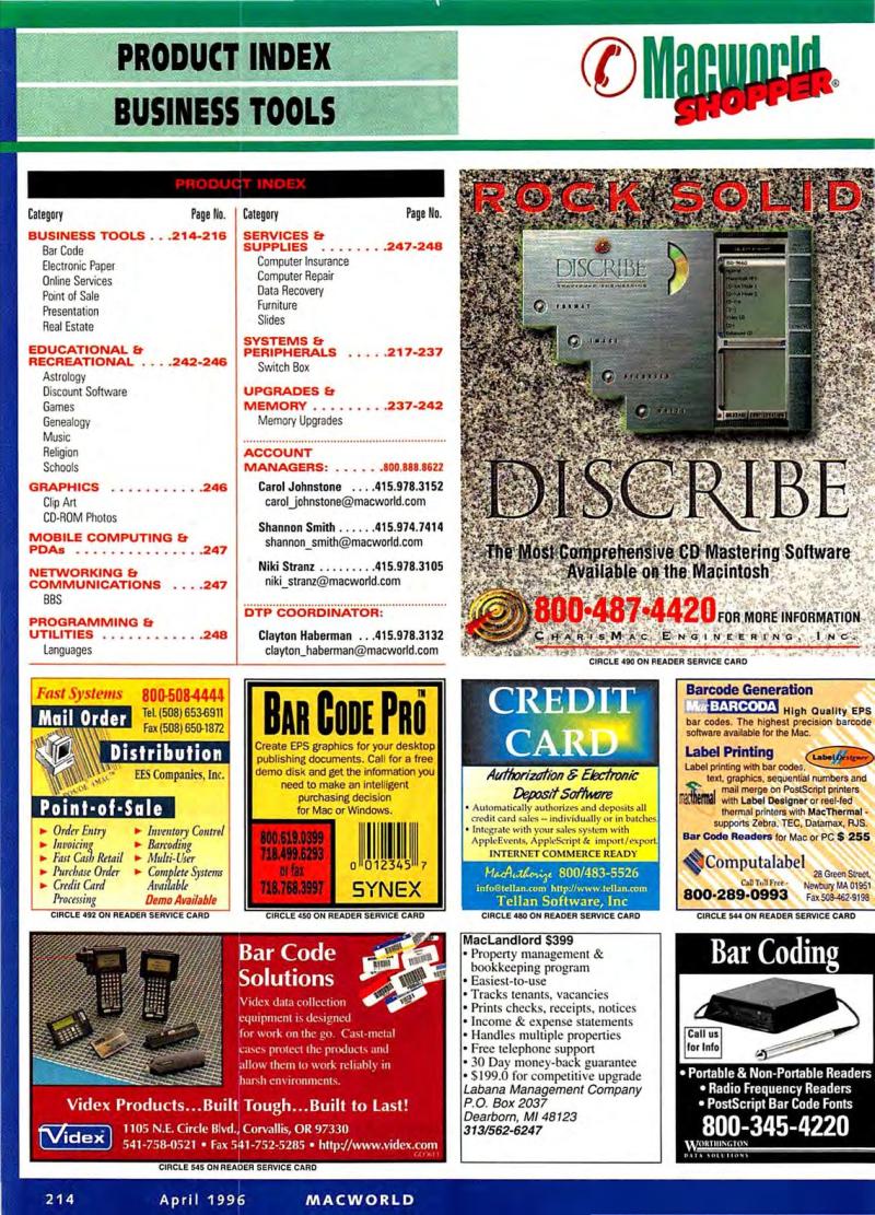 MacWorld9604April1996 — page 218