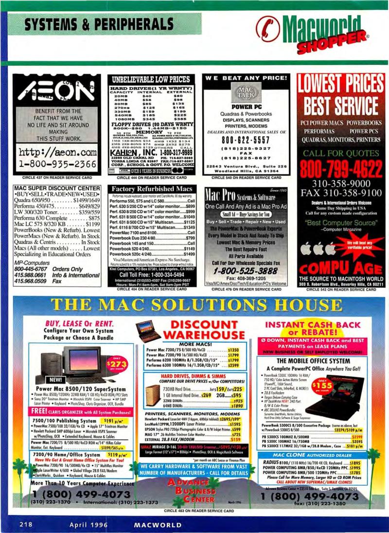 MacWorld9604April1996 — page 222