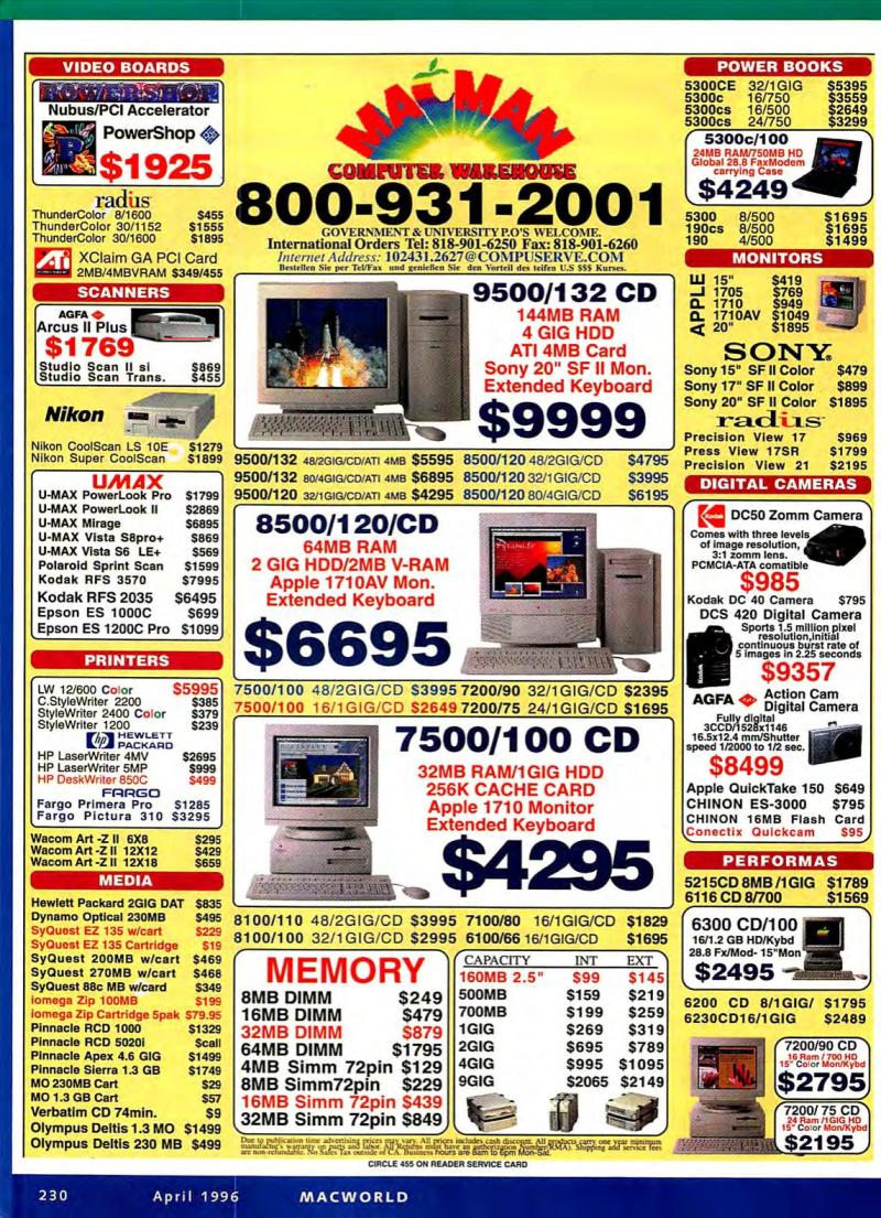 MacWorld9604April1996 — page 234