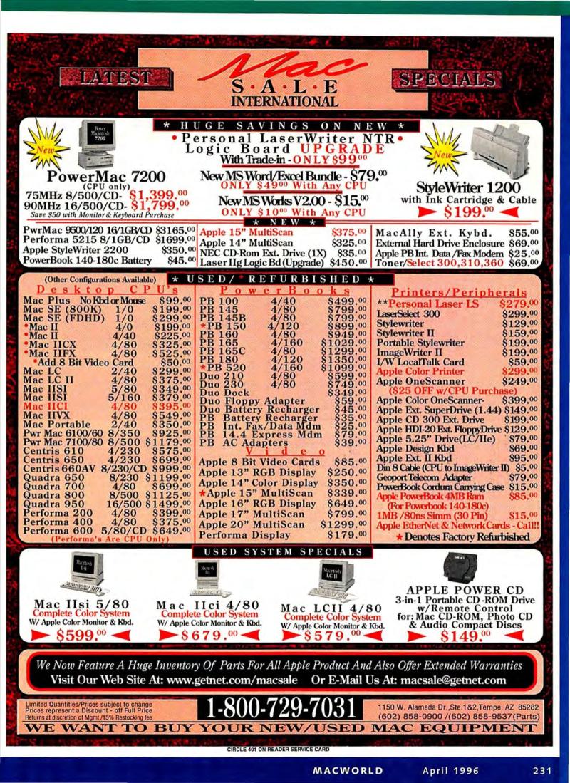 MacWorld9604April1996 — page 235